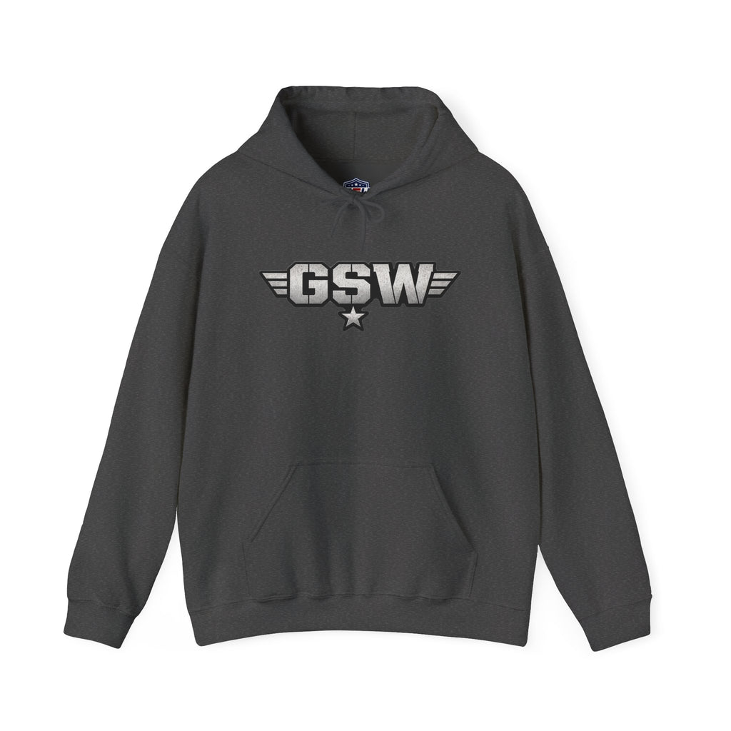 GSW 'The Brrrrt Face' Hoodie — Military Jet Nose Art Pullover