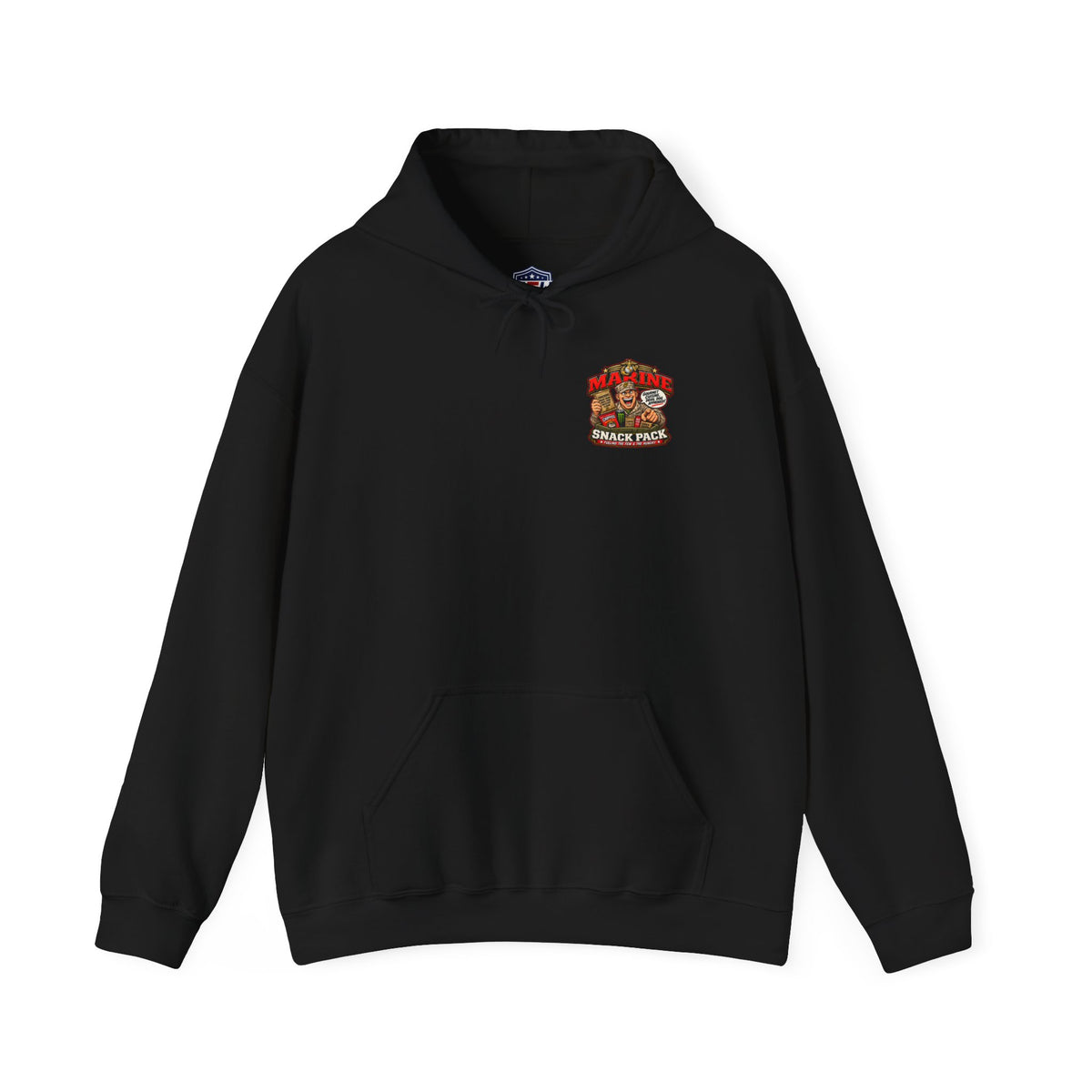 Hoodie — 'Marine Snack Pack' Vintage Military Snack Graphic Pullover