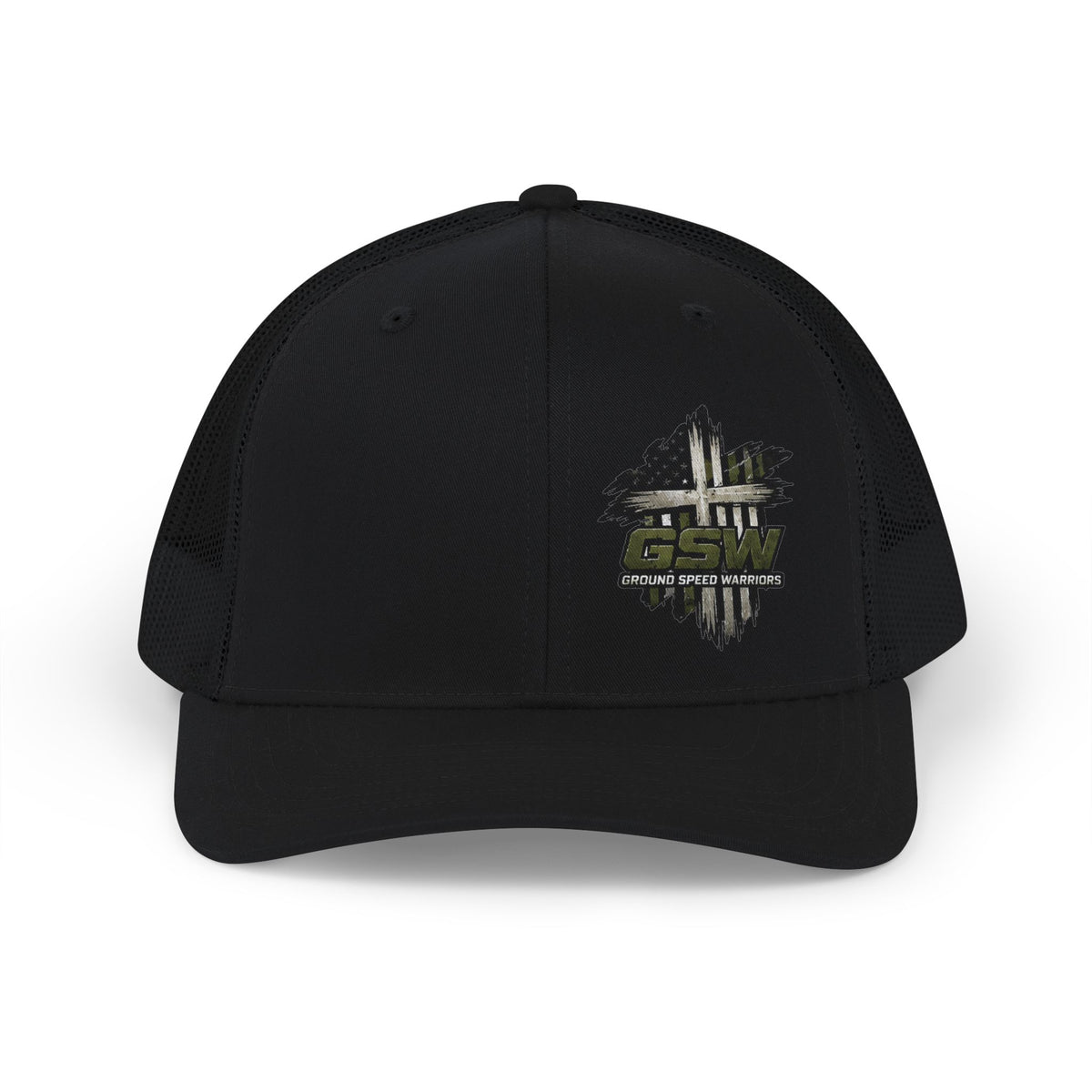 Cross logo Snapback Trucker Cap