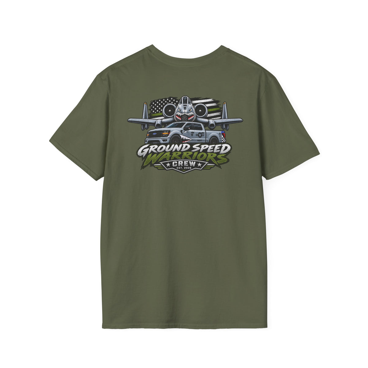 Ground Speed Crew T-Shirt — Aviation Plane Graphic Tee