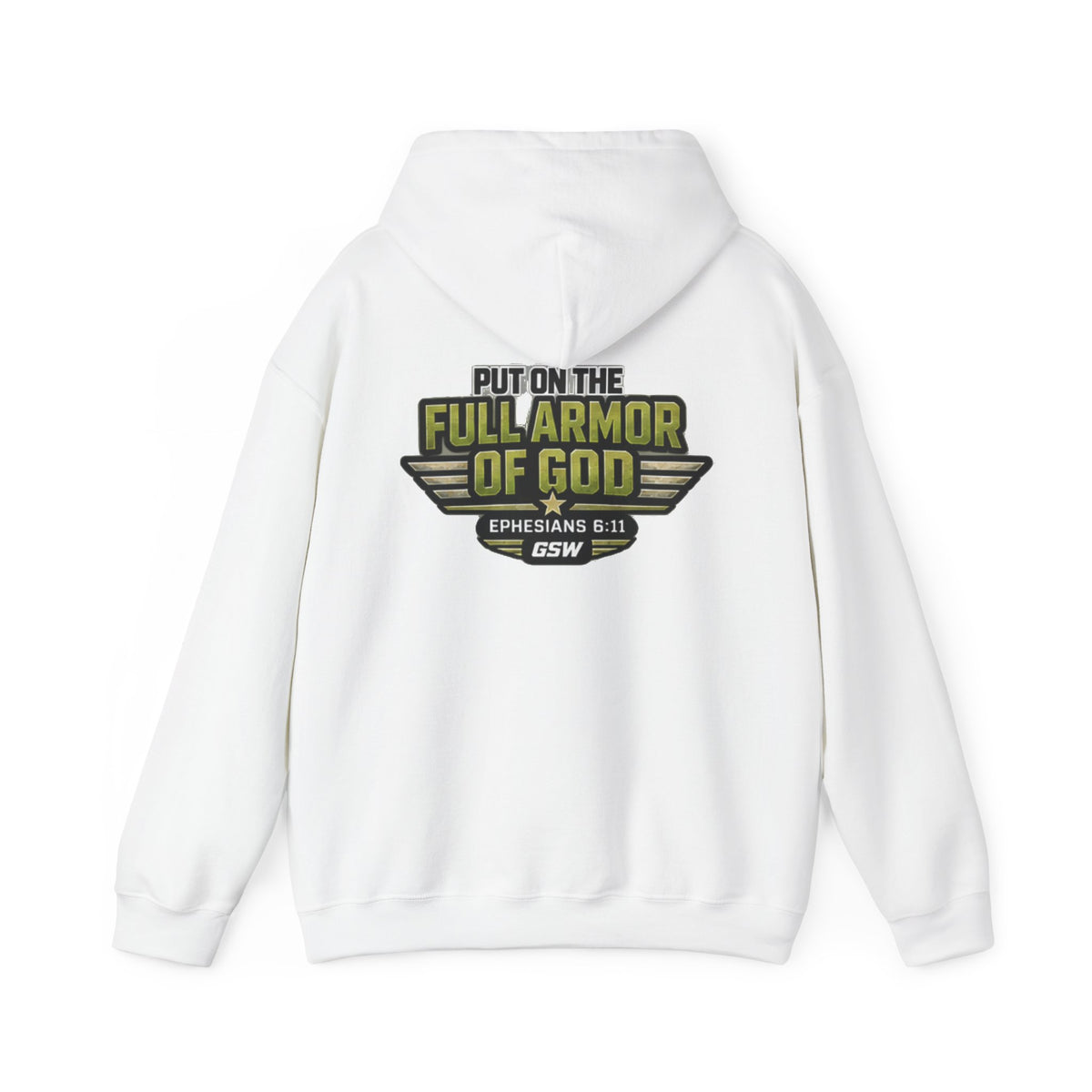 Full Armor of God Hoodie — "Put On The Full Armor of God" Christian Pullover