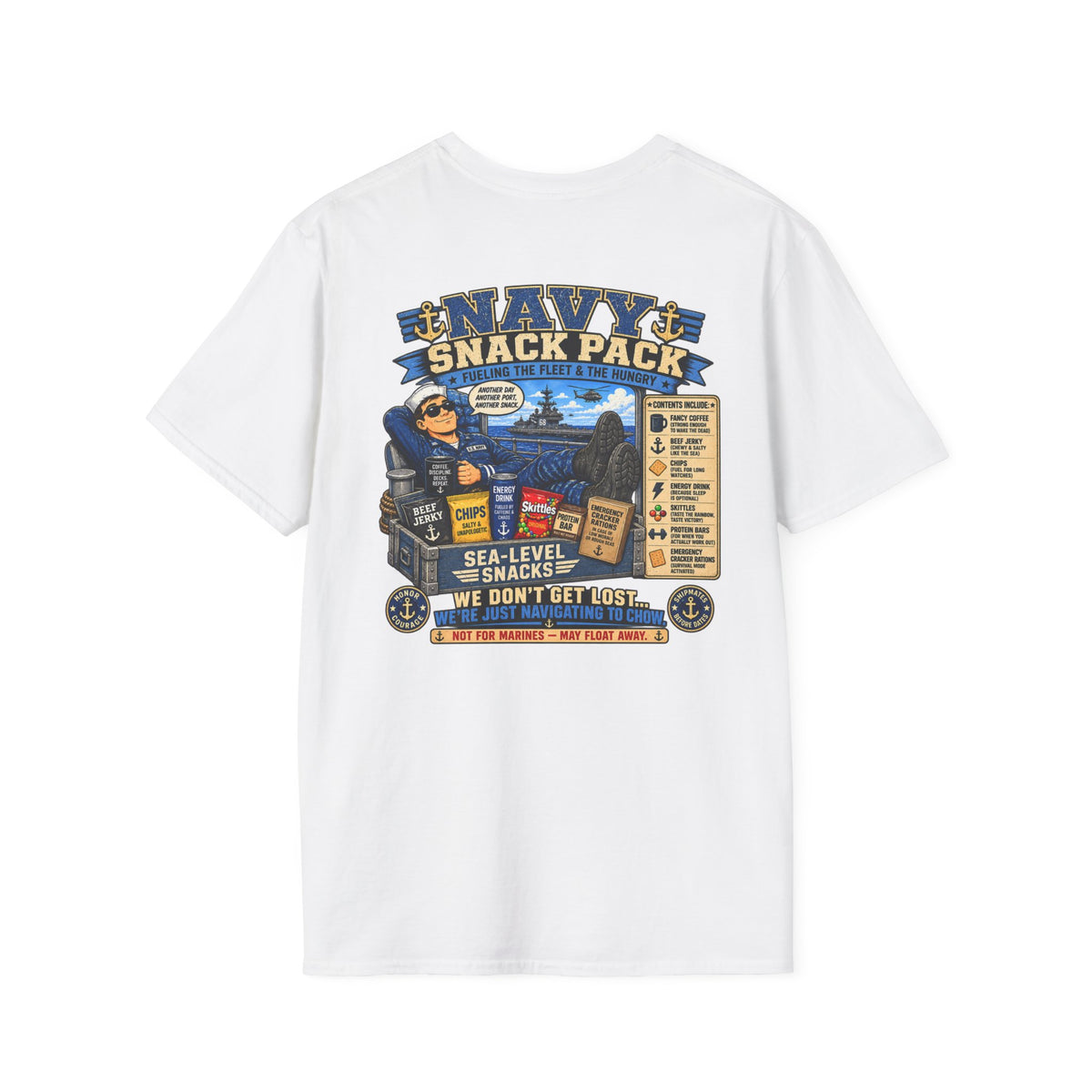 Navy Snack Pack Unisex Softstyle T-Shirt