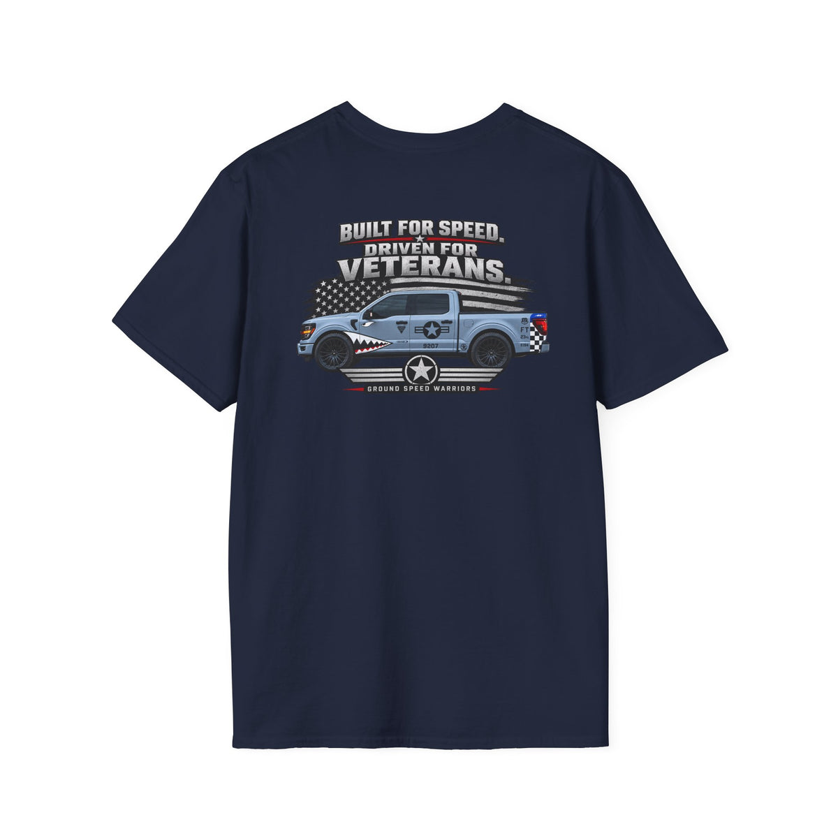 Built for Speed T-Shirt — Vintage Military Star Graphic Tee