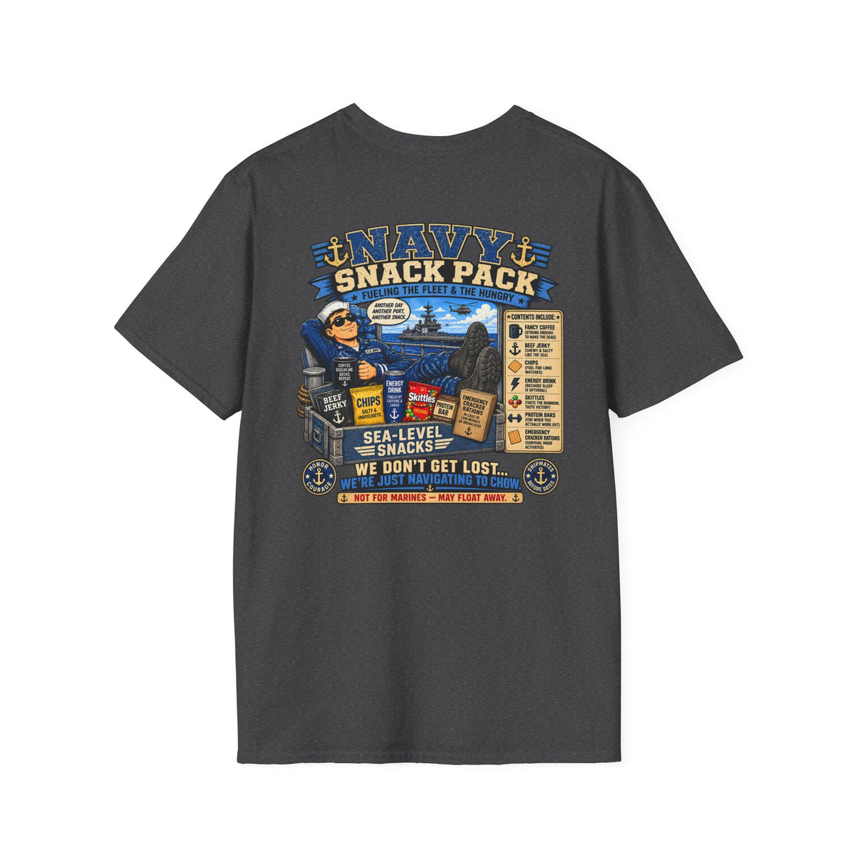 Navy Snack Pack Unisex Softstyle T-Shirt