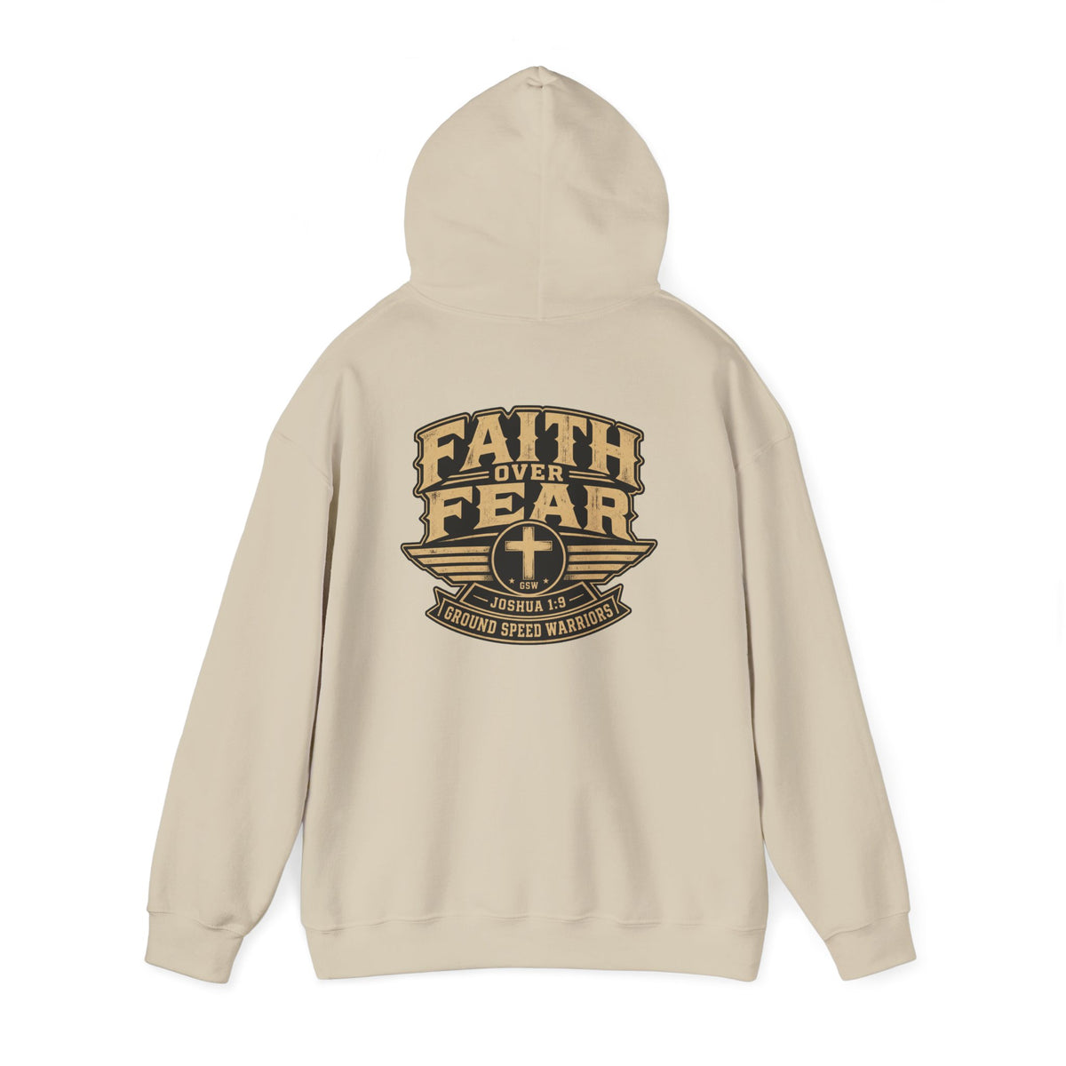 Faith Over Fear Christian Pullover Hoodie