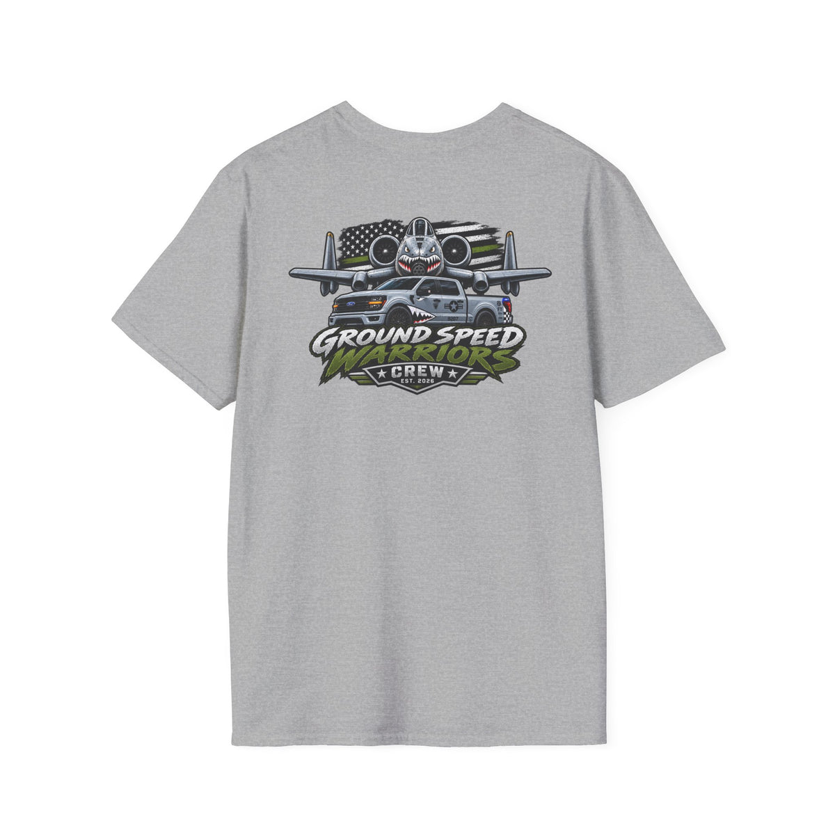 Ground Speed Crew T-Shirt — Aviation Plane Graphic Tee