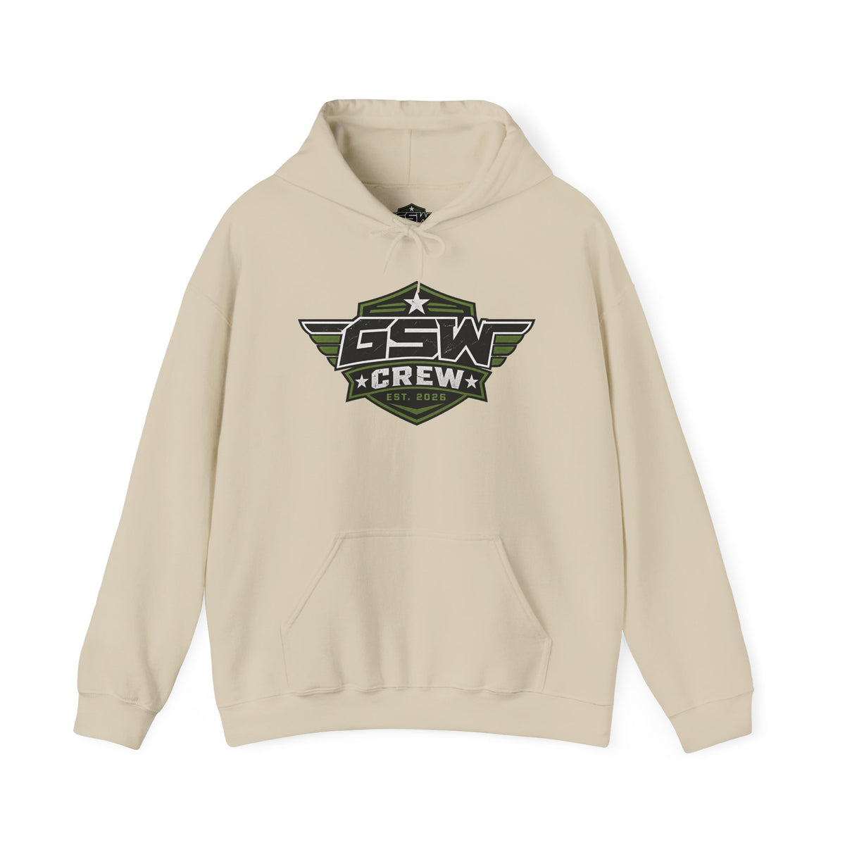 GSW Crew Hoodie — "Live Fast Give Back" Urban Streetwear Pullover