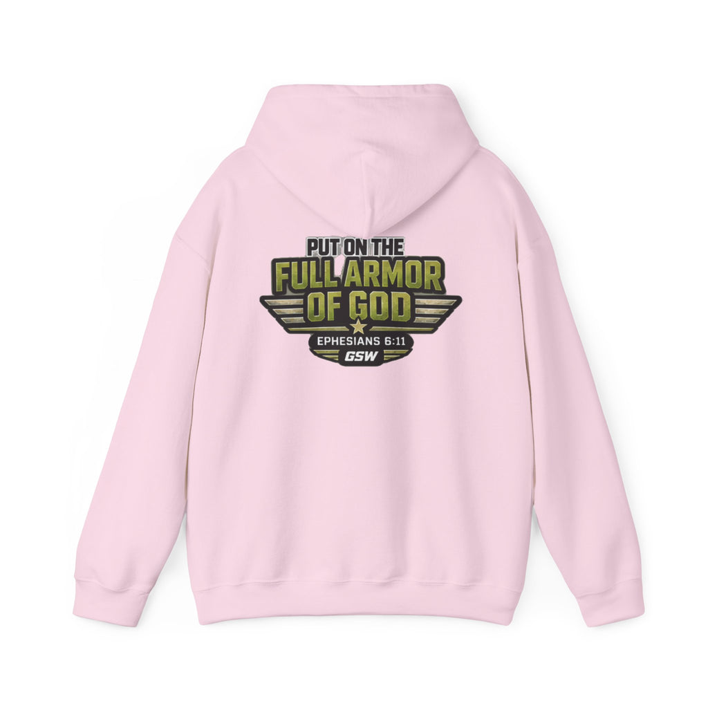Full Armor of God Hoodie — "Put On The Full Armor of God" Christian Pullover