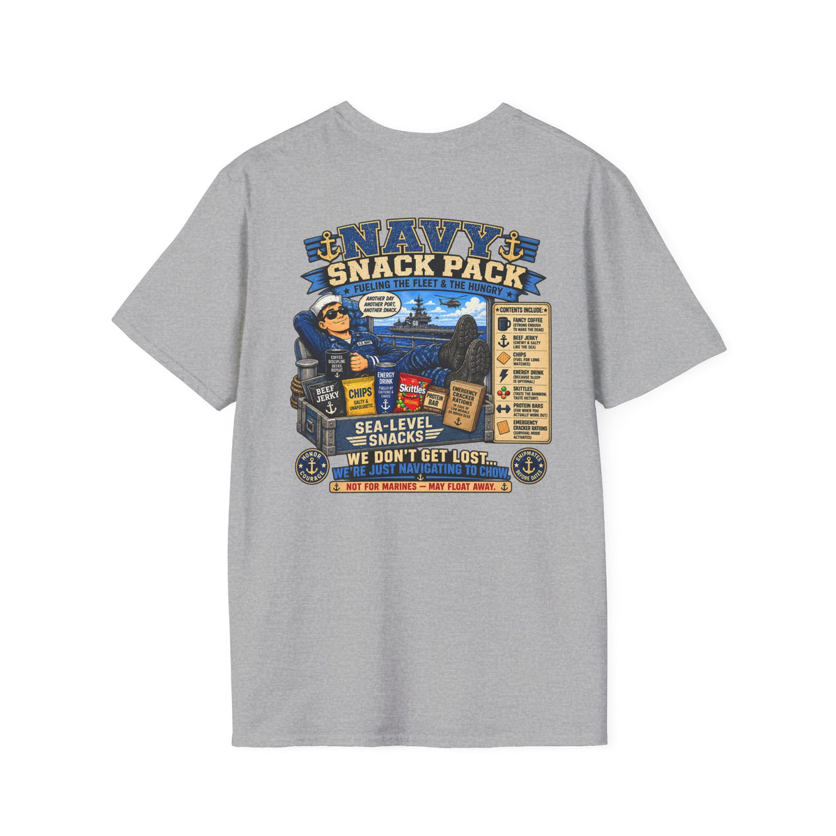 Navy Snack Pack Unisex Softstyle T-Shirt