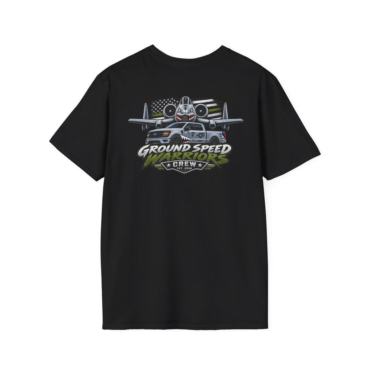 Ground Speed Crew T-Shirt — Aviation Plane Graphic Tee