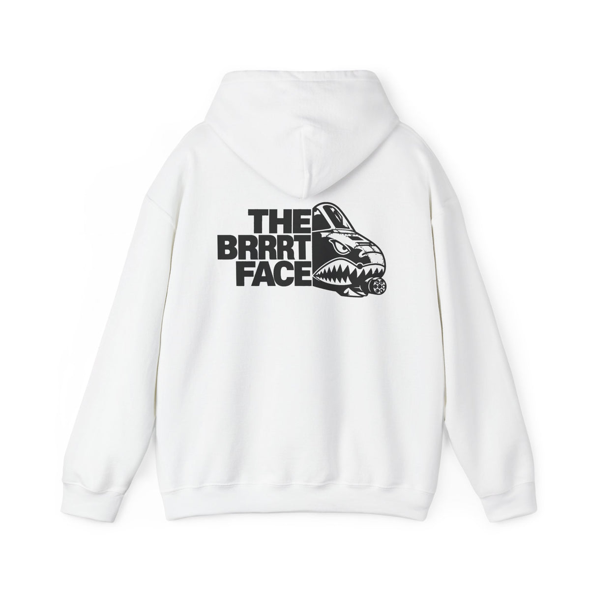 GSW 'The Brrrrt Face' Hoodie — Military Jet Nose Art Pullover