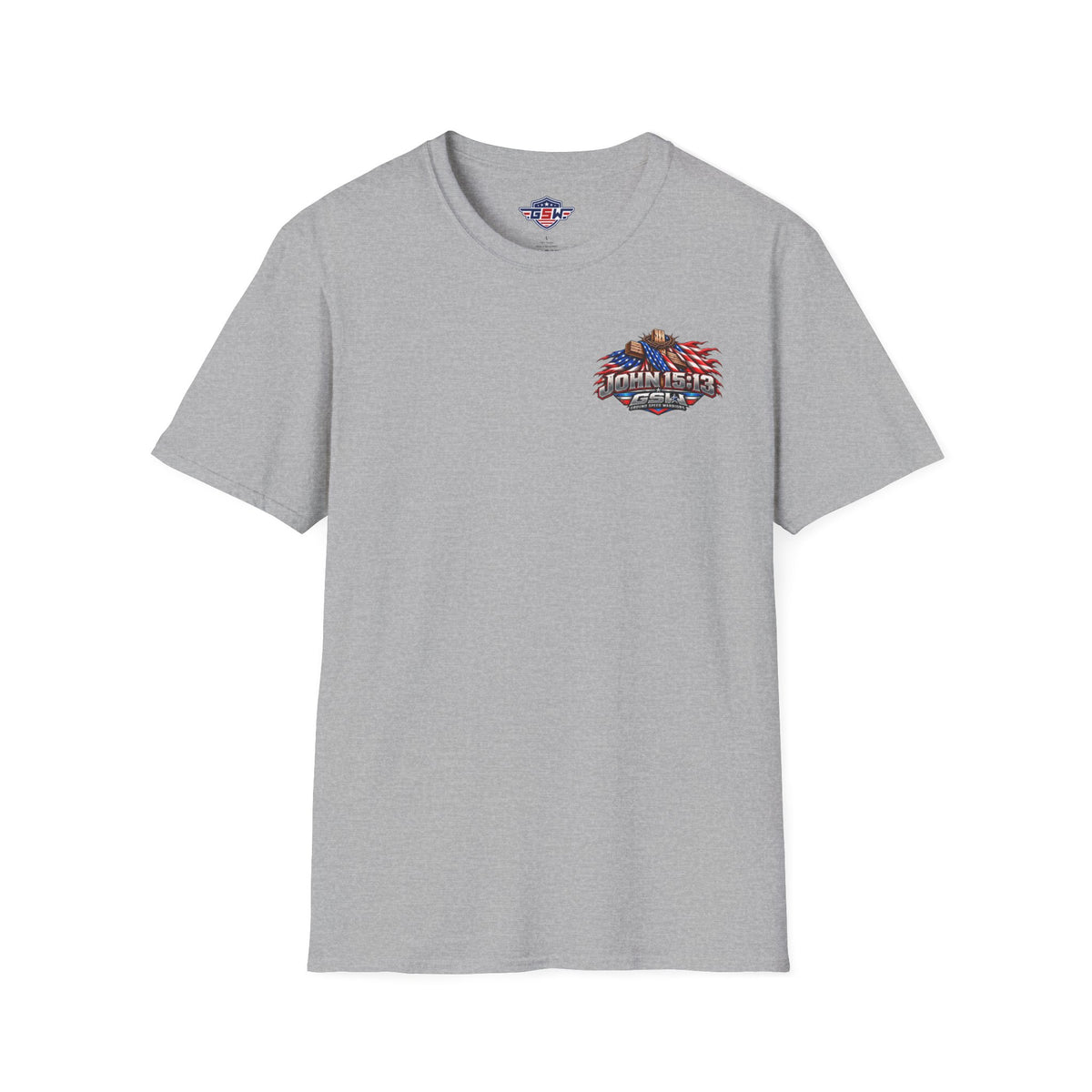 John 15:13 Christian Cross T-Shirt