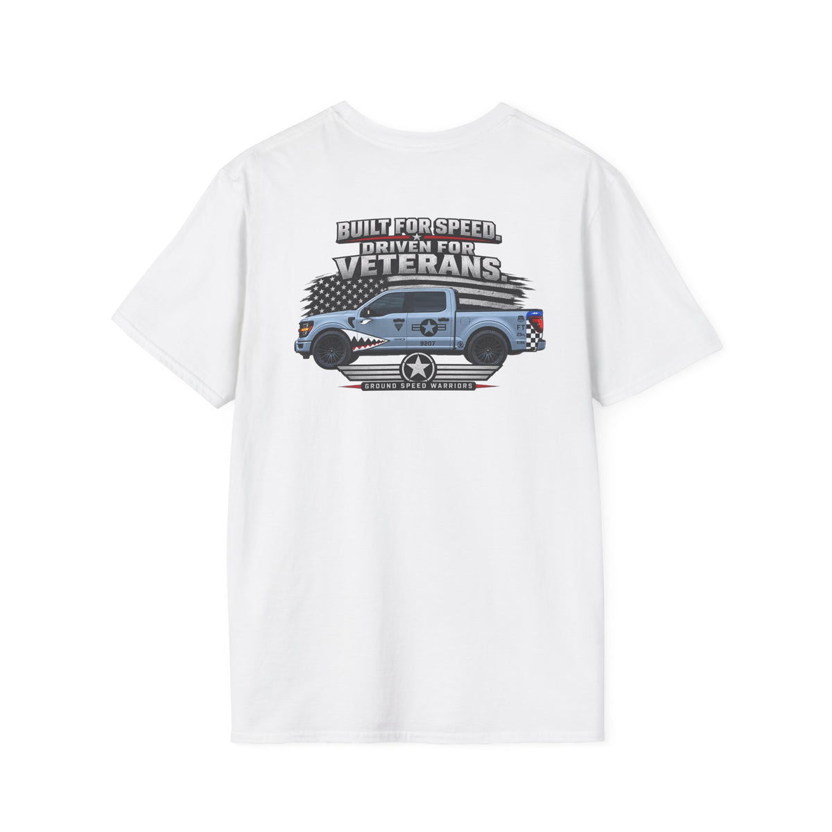 Built for Speed T-Shirt — Vintage Military Star Graphic Tee