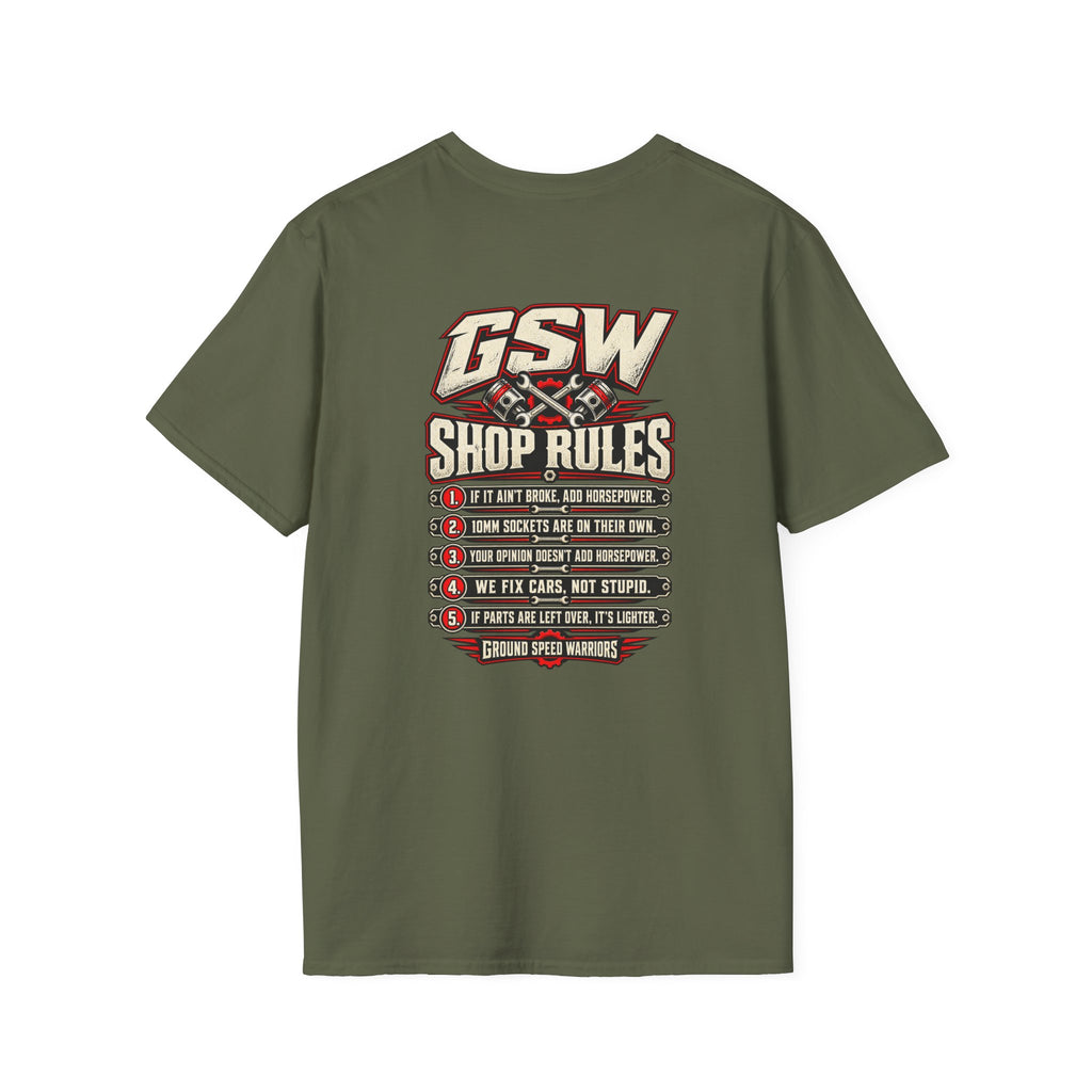 GSW Shop Rules Graphic T-Shirt
