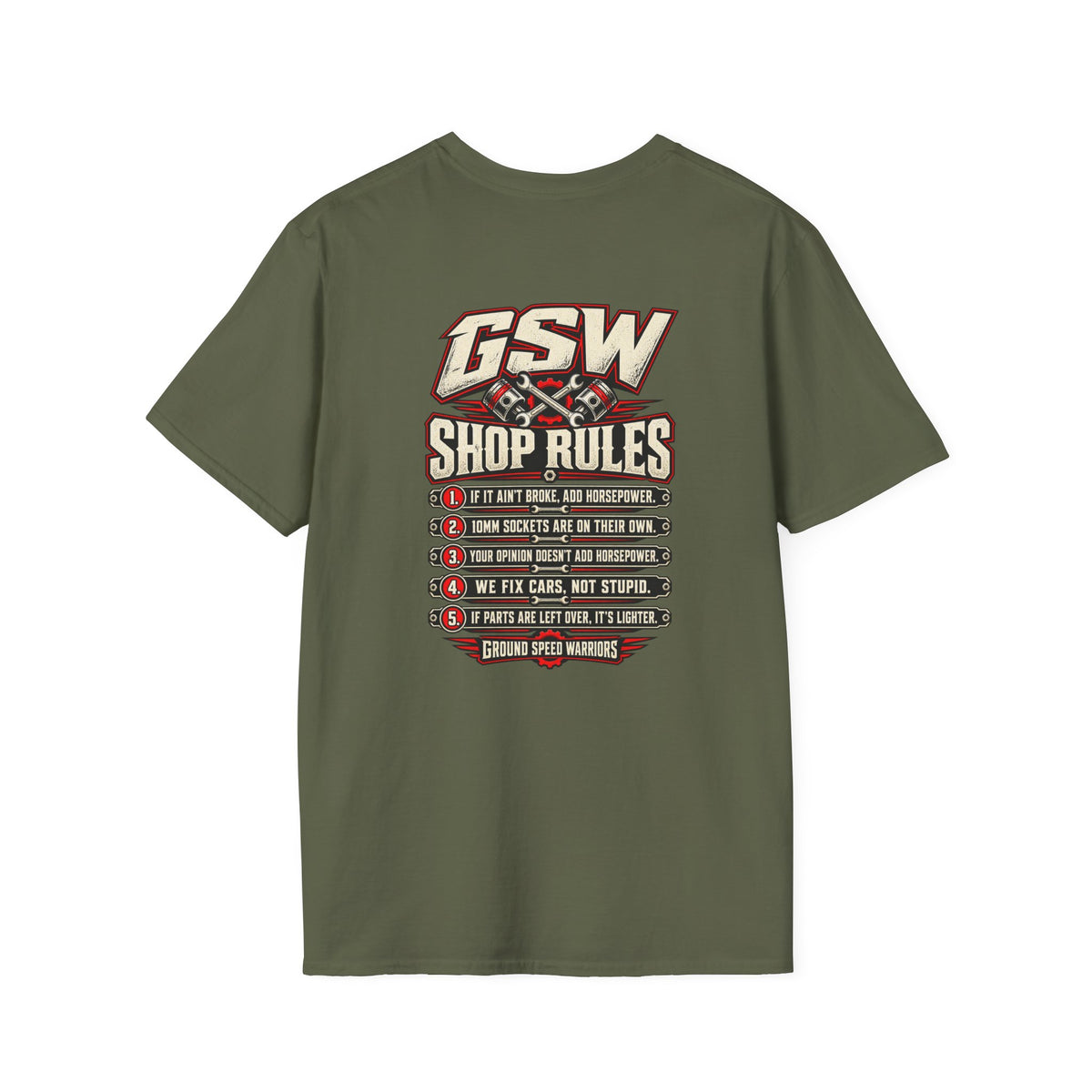 GSW Shop Rules Graphic T-Shirt
