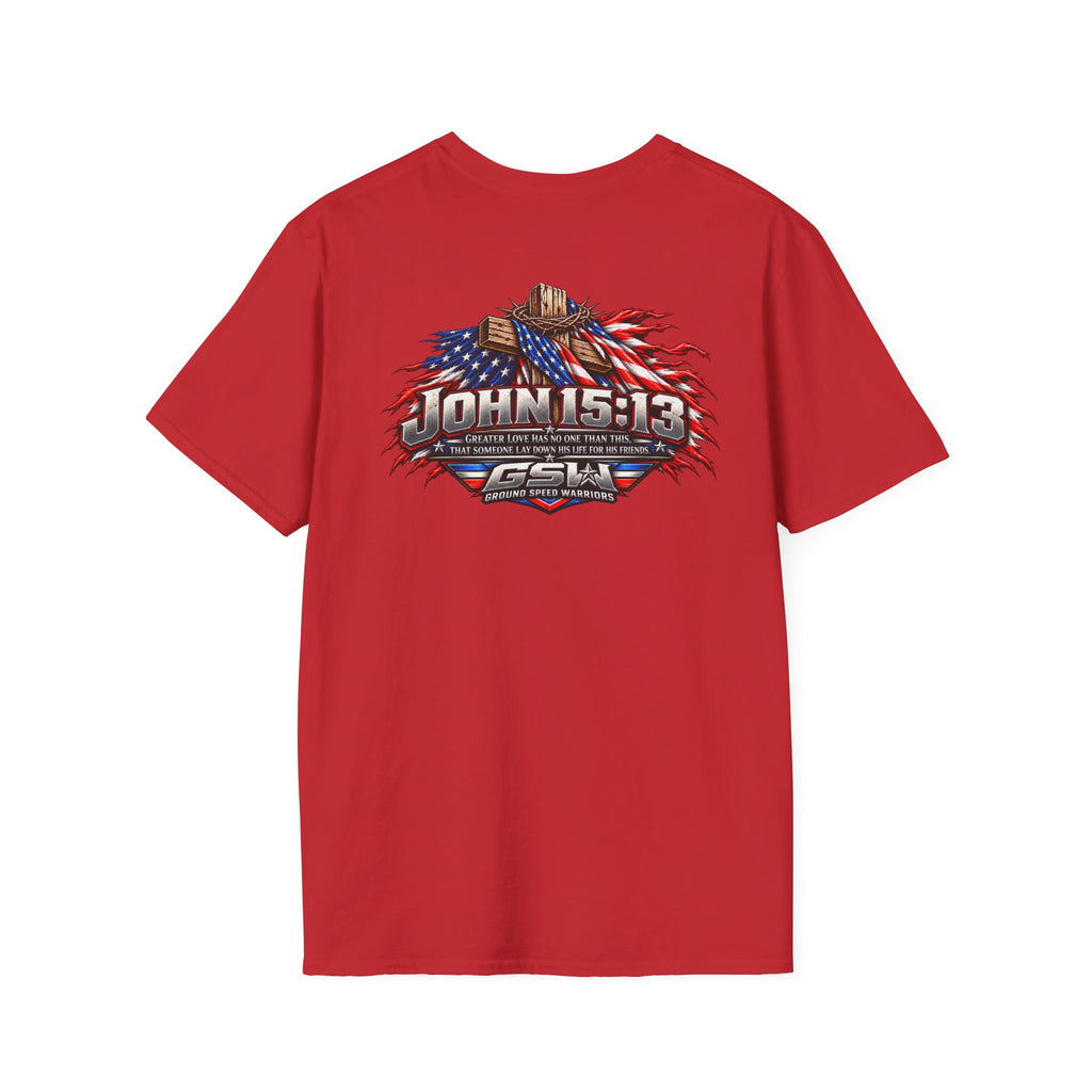 John 15:13 Christian Cross T-Shirt