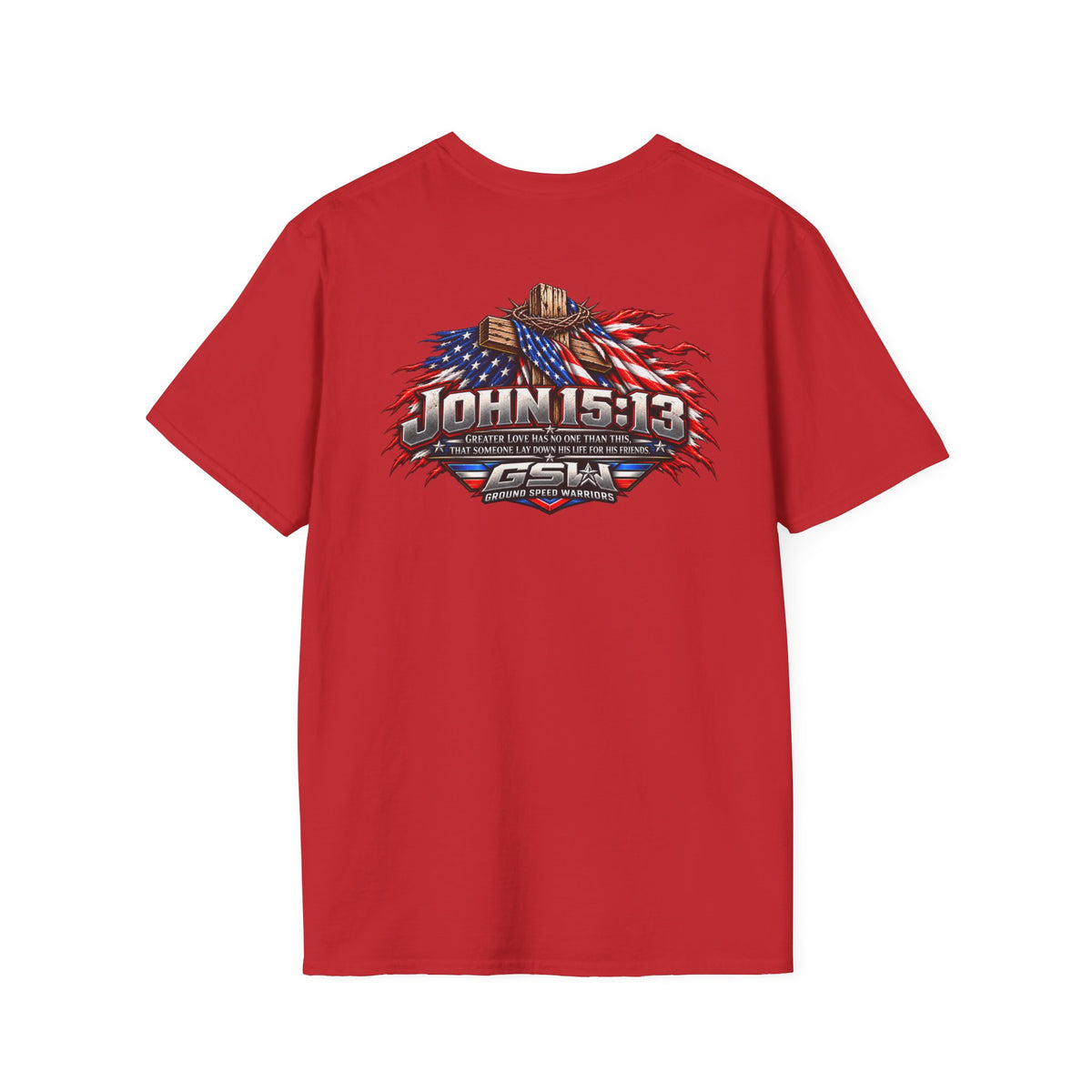 John 15:13 Christian Cross T-Shirt