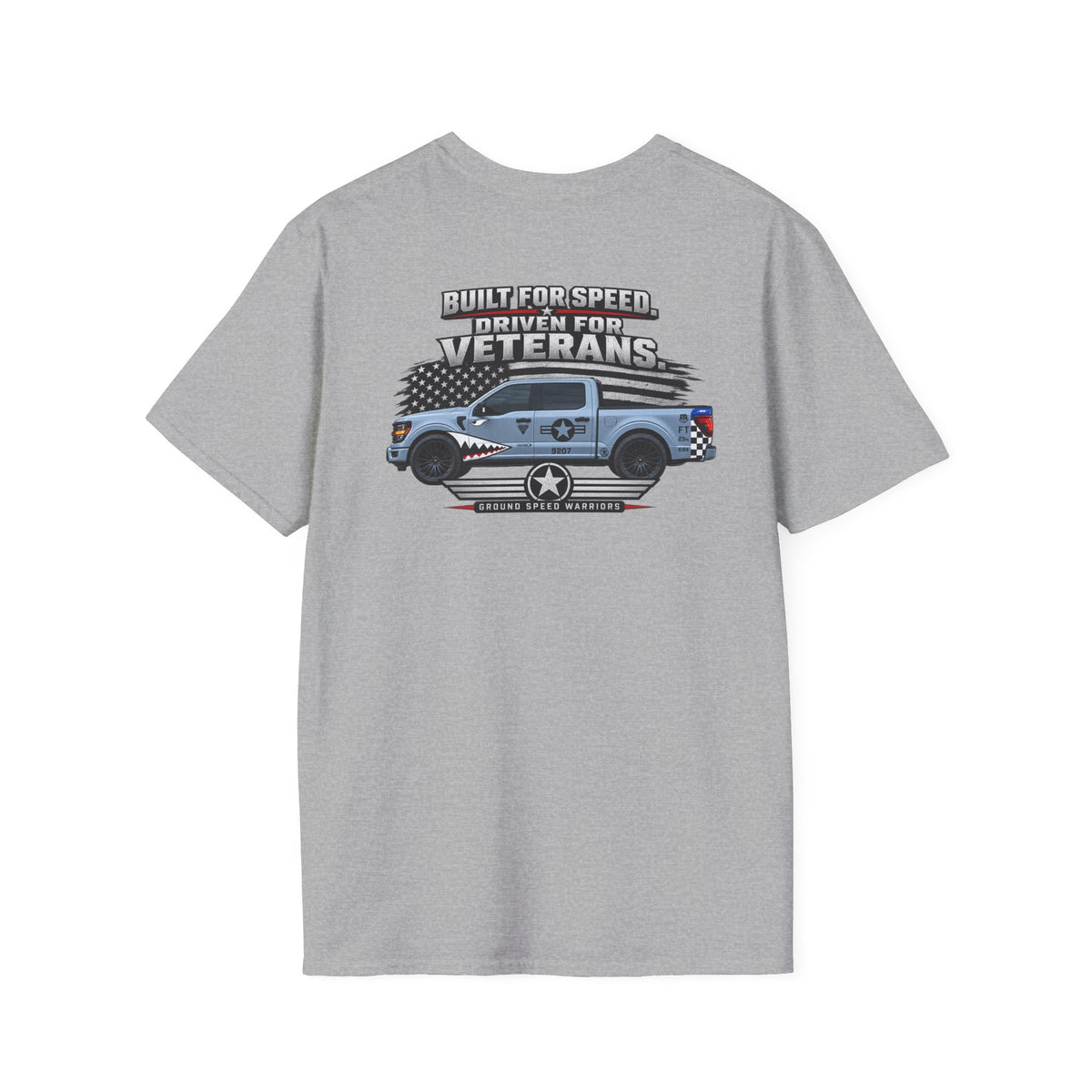 Built for Speed T-Shirt — Vintage Military Star Graphic Tee