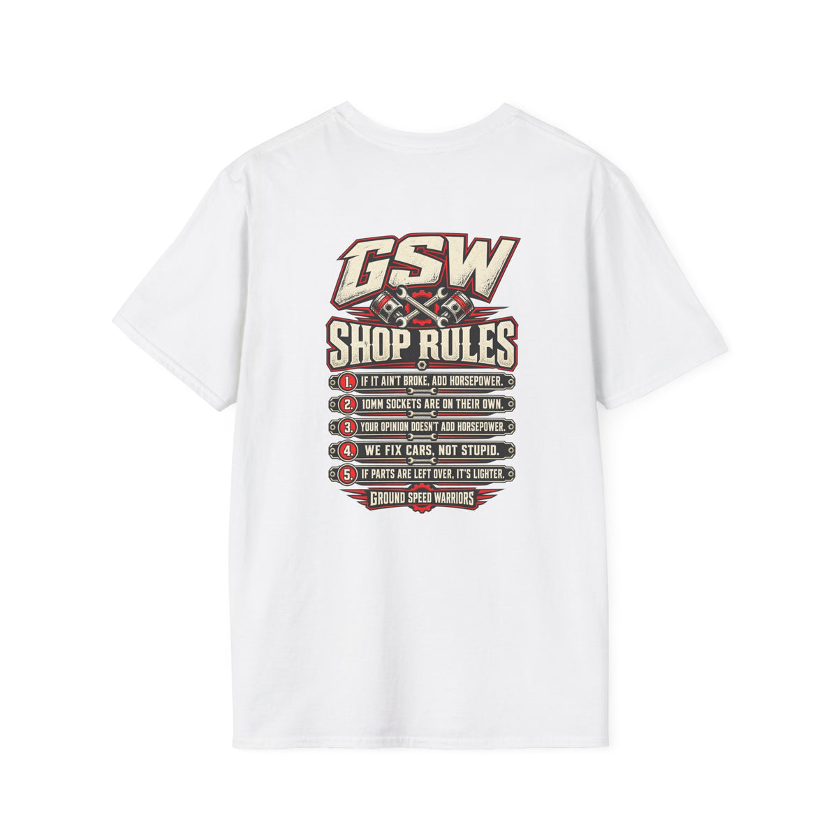 GSW Shop Rules Graphic T-Shirt