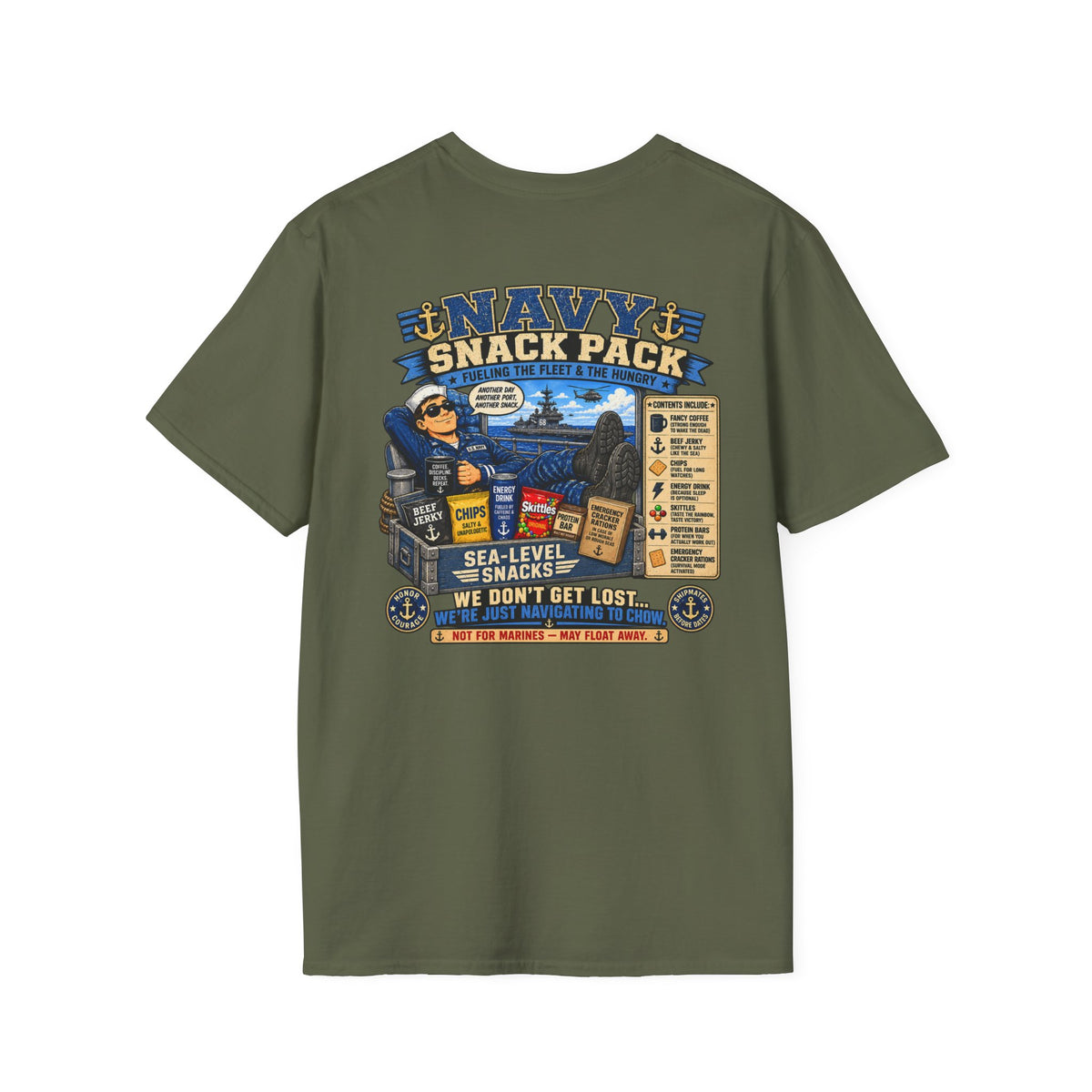 Navy Snack Pack Unisex Softstyle T-Shirt