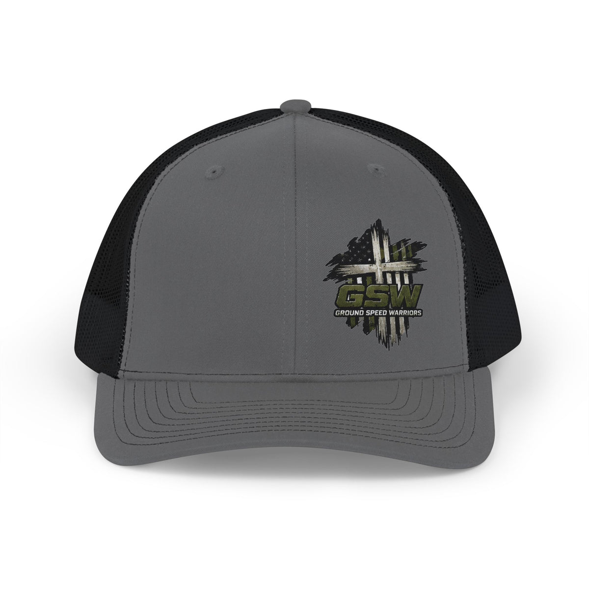 Cross logo Snapback Trucker Cap