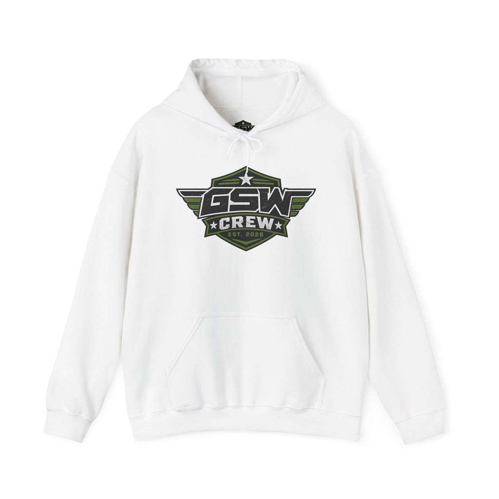 GSW Crew Hoodie — "Live Fast Give Back" Urban Streetwear Pullover
