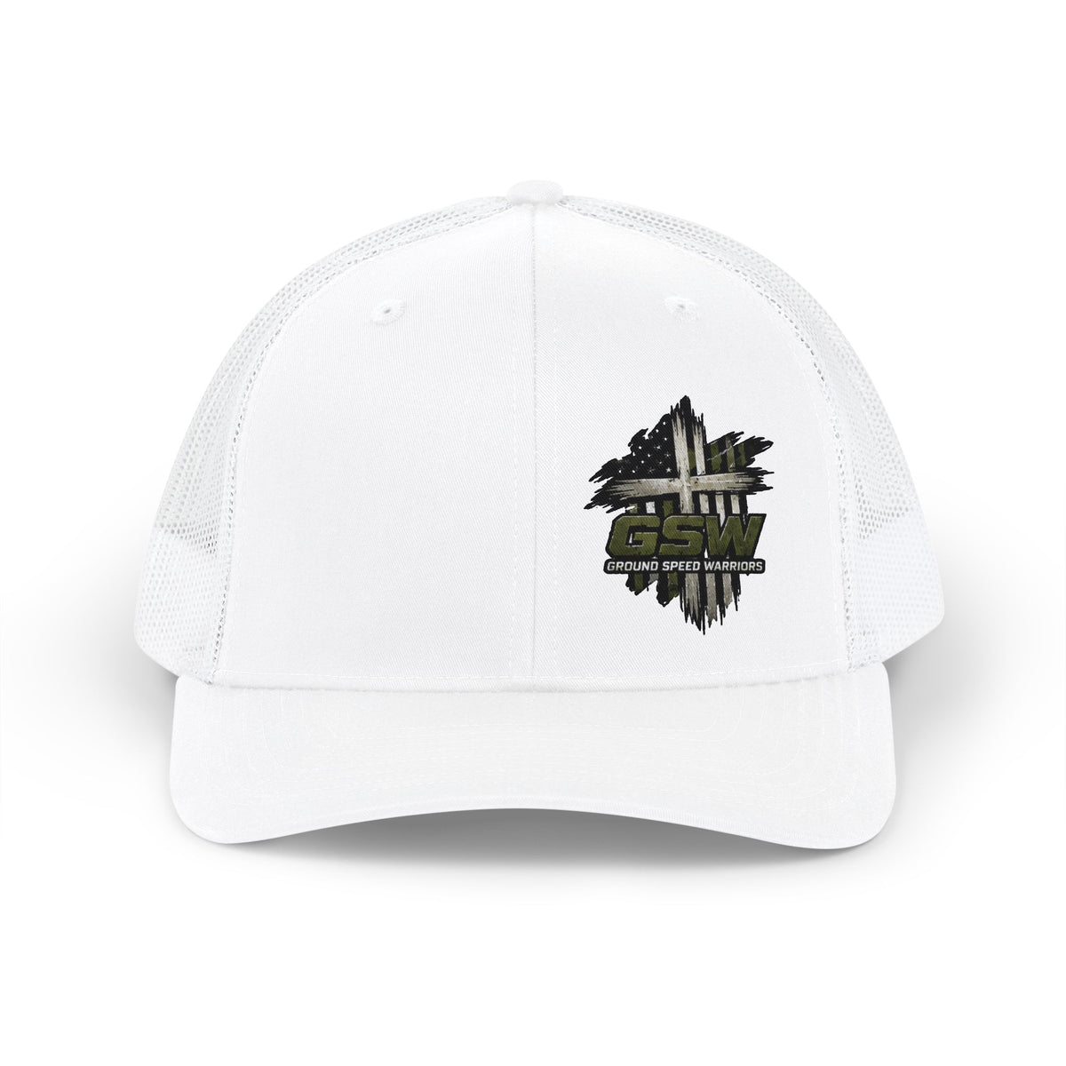 Cross logo Snapback Trucker Cap