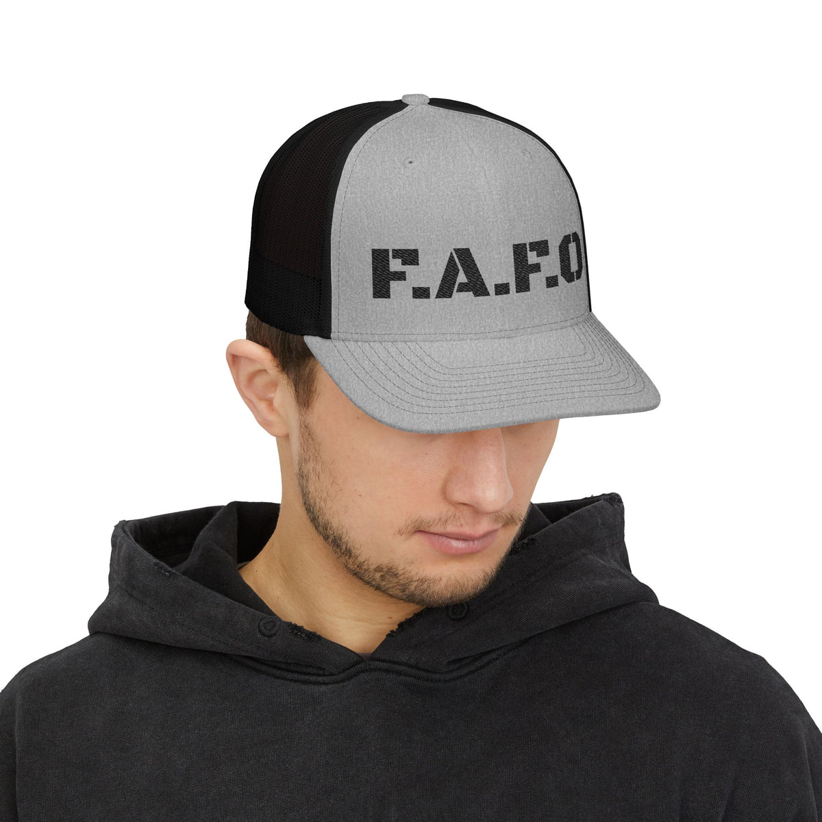 Trucker Cap — F.A.F.O. Distressed Logo Snapback