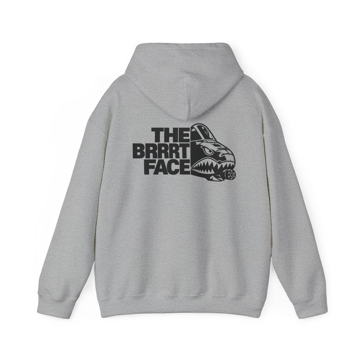 GSW 'The Brrrrt Face' Hoodie — Military Jet Nose Art Pullover