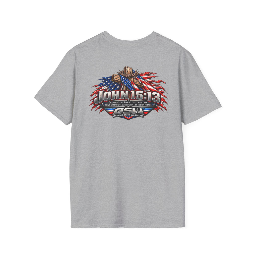John 15:13 Christian Cross T-Shirt