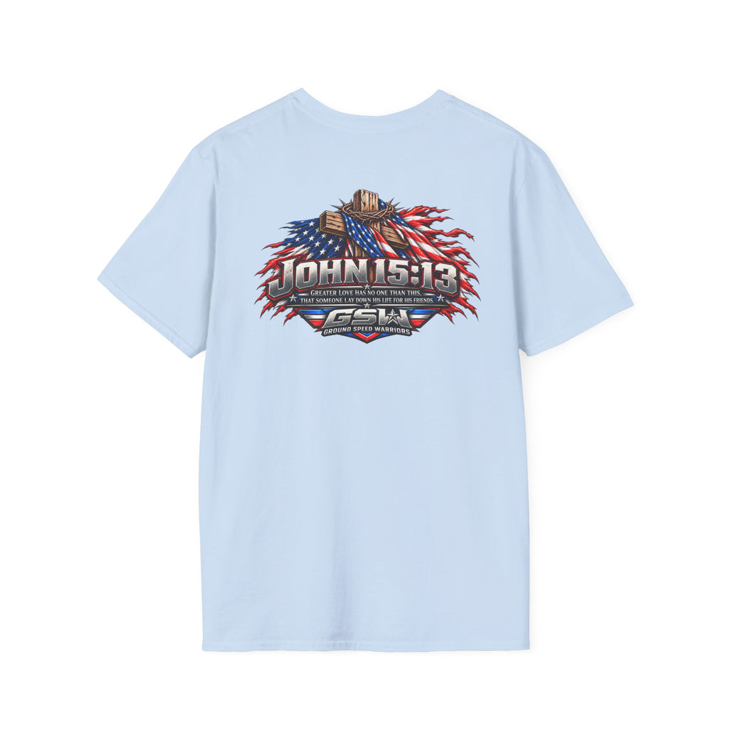 John 15:13 Christian Cross T-Shirt