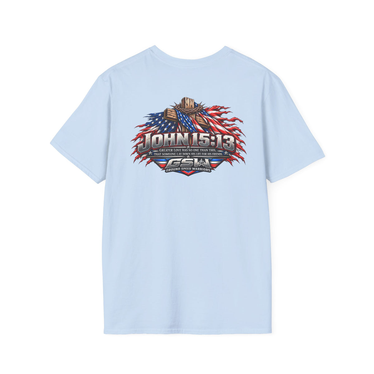 John 15:13 Christian Cross T-Shirt