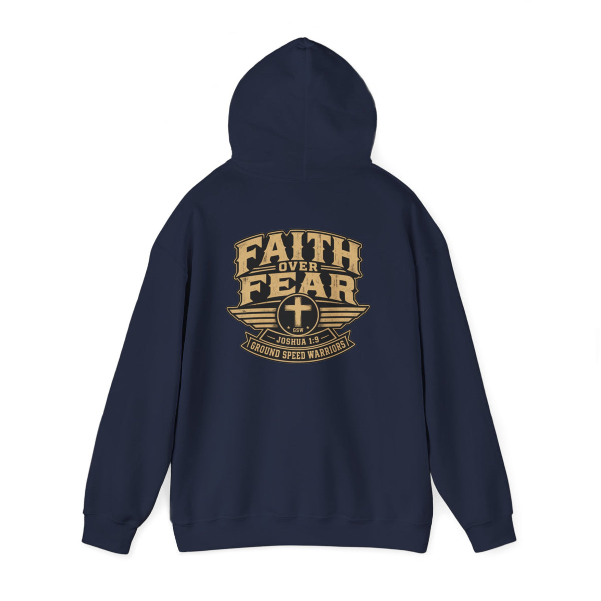Faith Over Fear Christian Pullover Hoodie