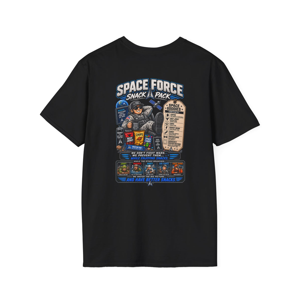 Space Force Snack Pack Unisex Softstyle T-Shirt