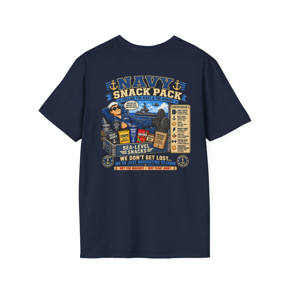 Navy Snack Pack Unisex Softstyle T-Shirt