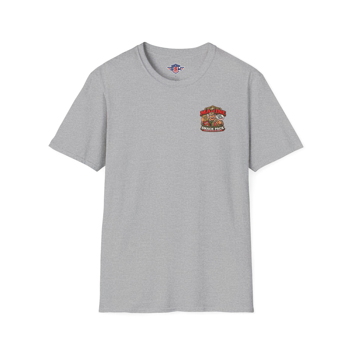 Marine Snack Pack Tee – Minimal Crew Neck Tee for Everyday Wear