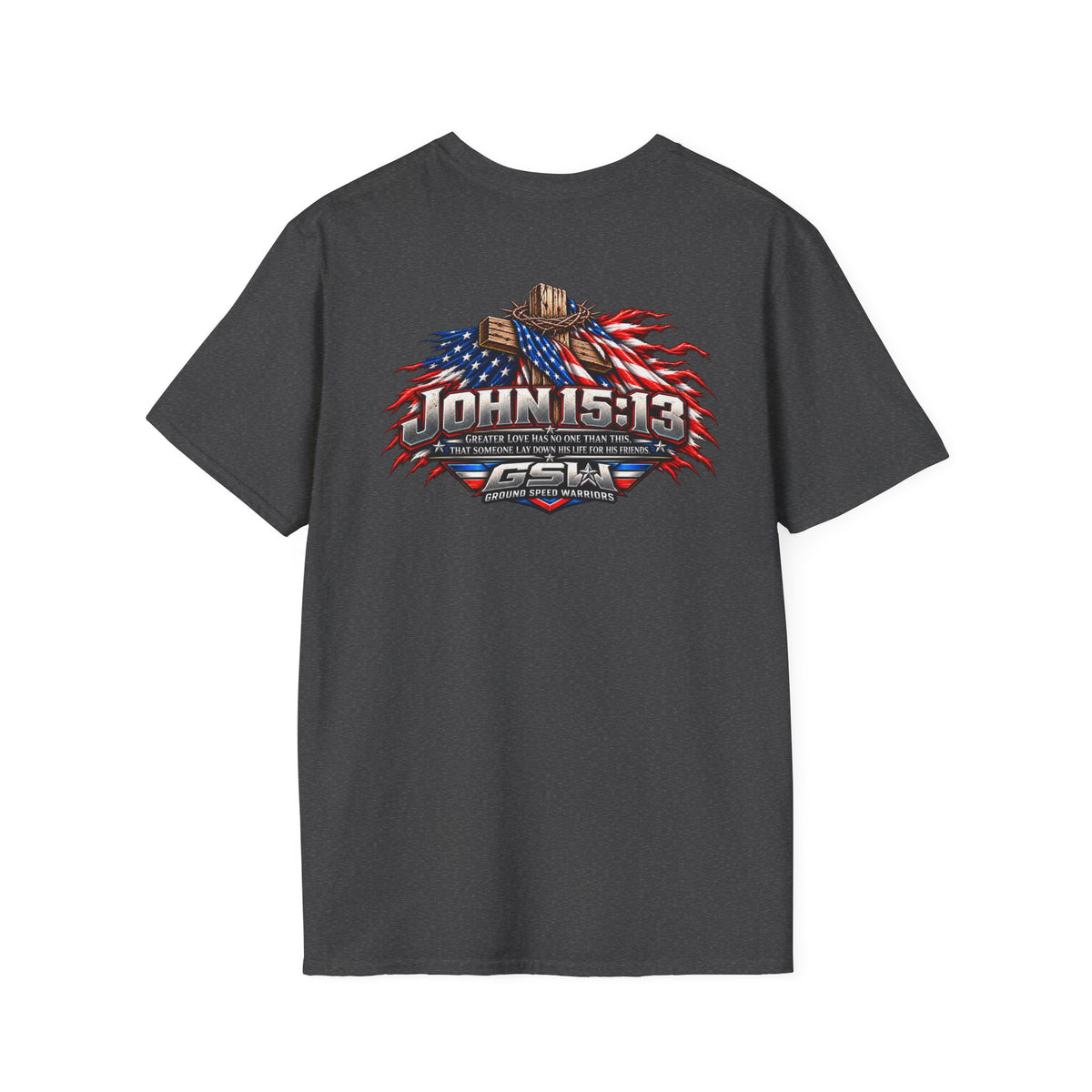 John 15:13 Christian Cross T-Shirt
