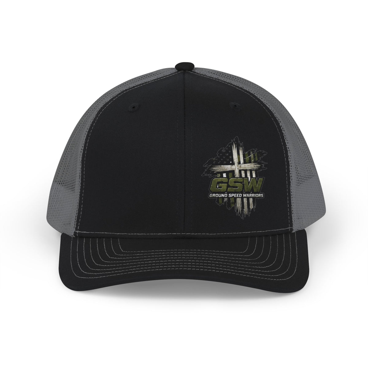 Cross logo Snapback Trucker Cap