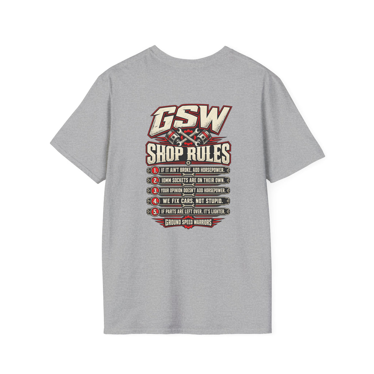GSW Shop Rules Graphic T-Shirt