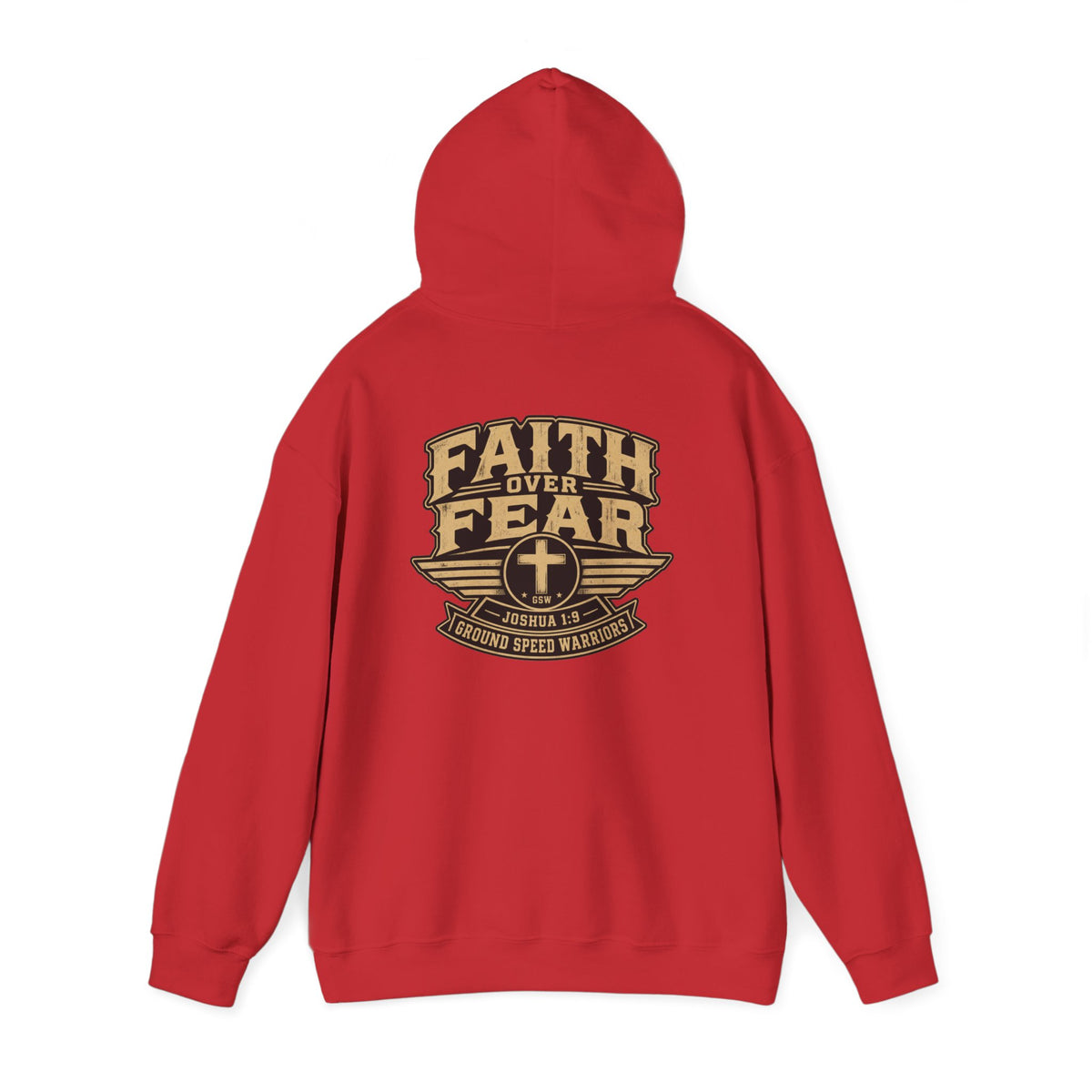 Faith Over Fear Christian Pullover Hoodie