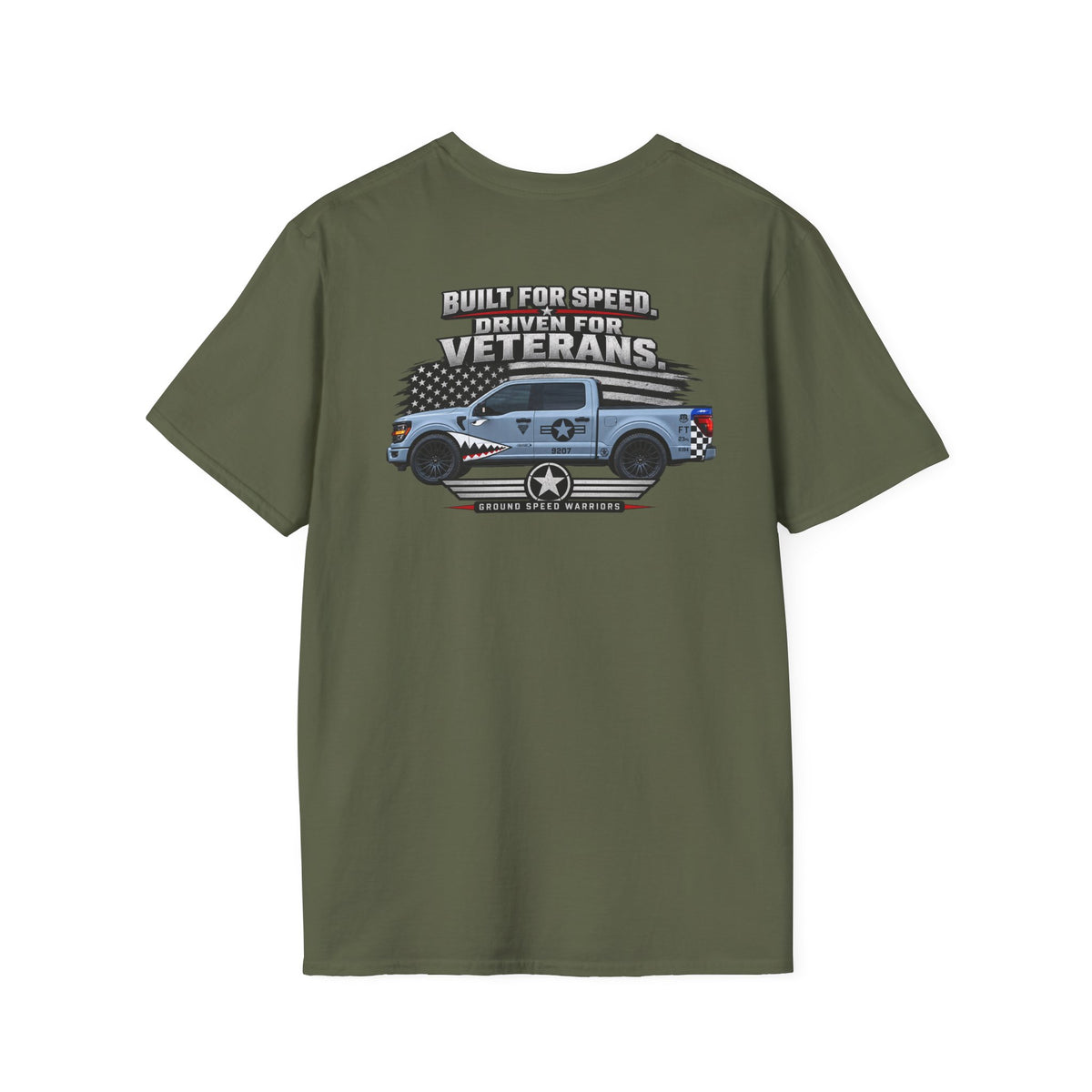 Built for Speed T-Shirt — Vintage Military Star Graphic Tee