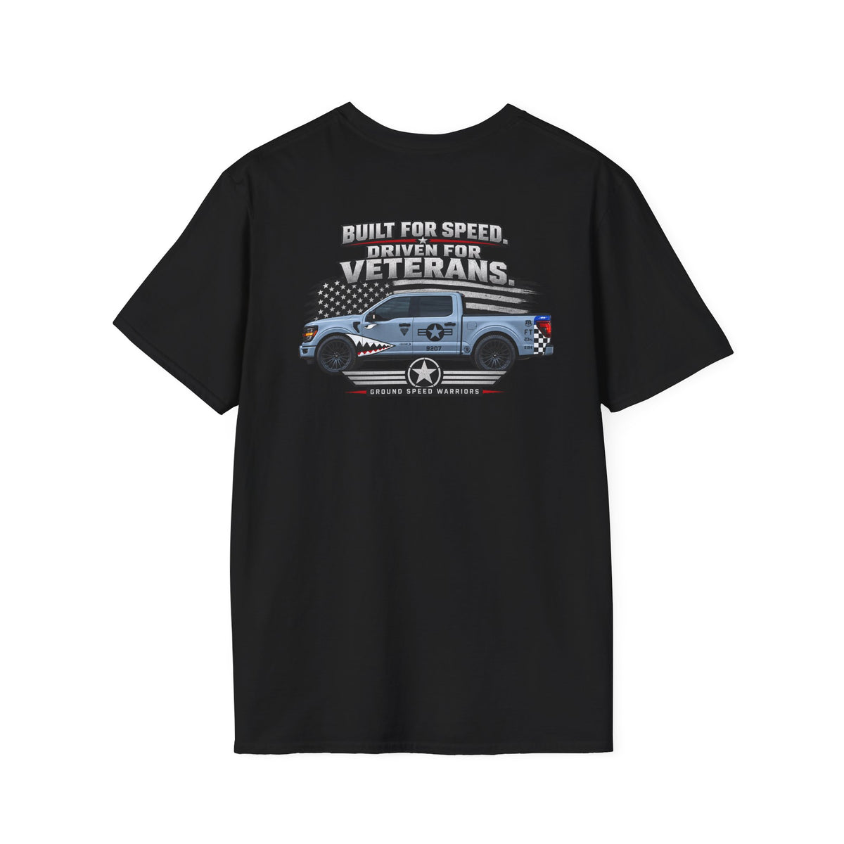 Built for Speed T-Shirt — Vintage Military Star Graphic Tee