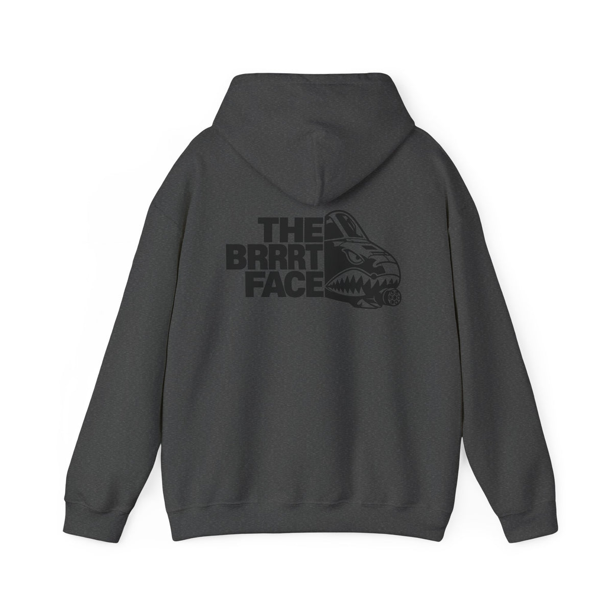 GSW 'The Brrrrt Face' Hoodie — Military Jet Nose Art Pullover
