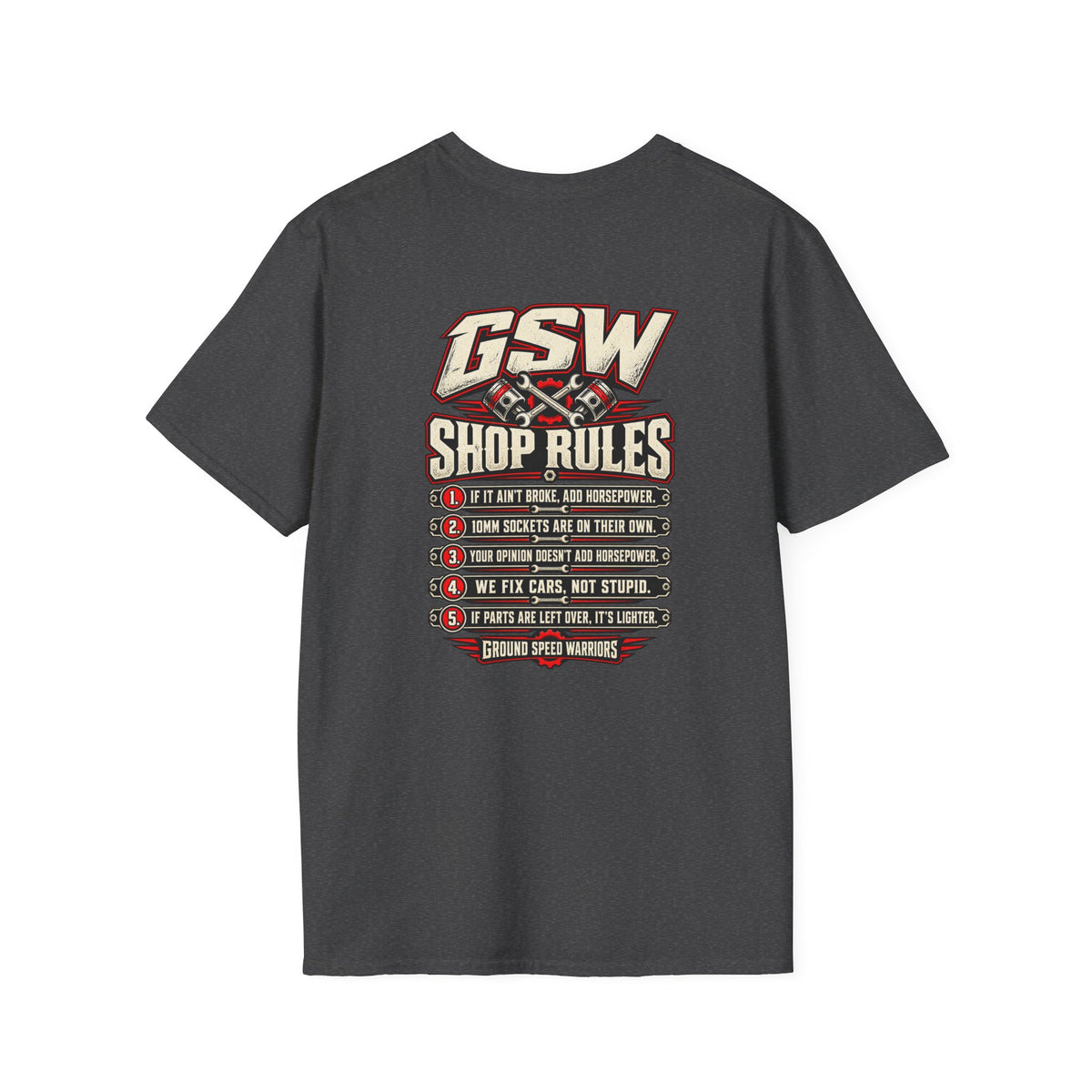 GSW Shop Rules Graphic T-Shirt
