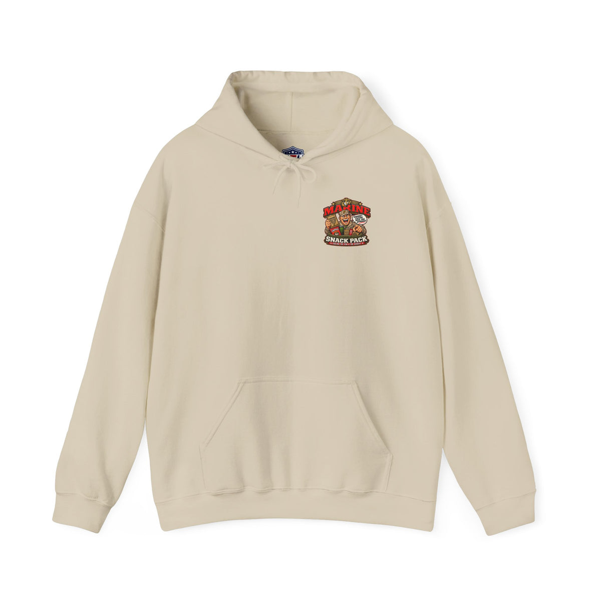 Hoodie — 'Marine Snack Pack' Vintage Military Snack Graphic Pullover