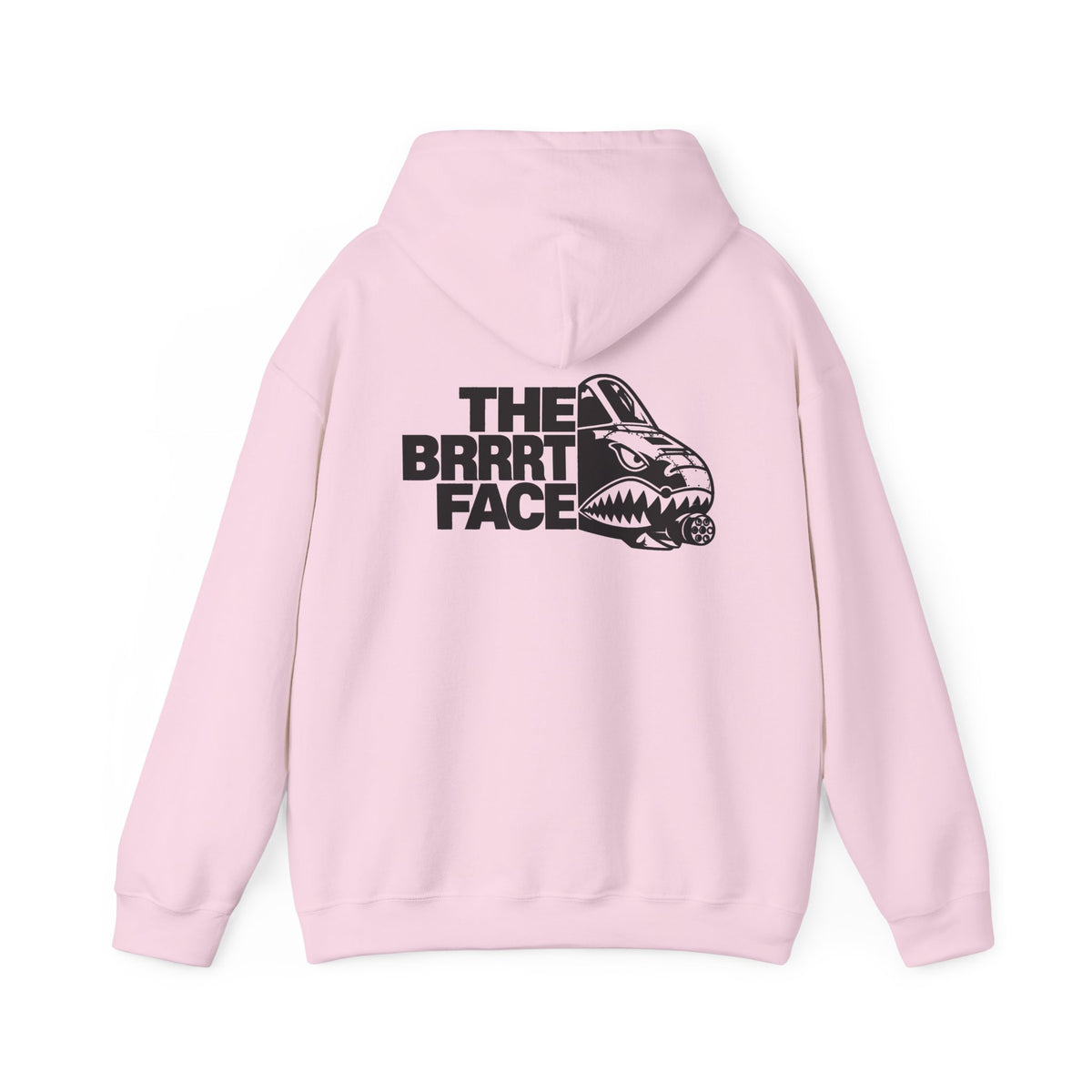 GSW 'The Brrrrt Face' Hoodie — Military Jet Nose Art Pullover