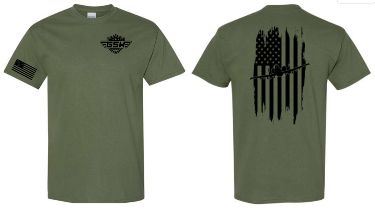 Patriotic Flag Short Sleeve T-Shirt